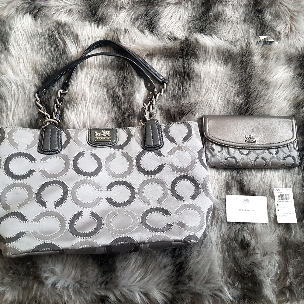 Authentic Coach Purse with Matching Wallet